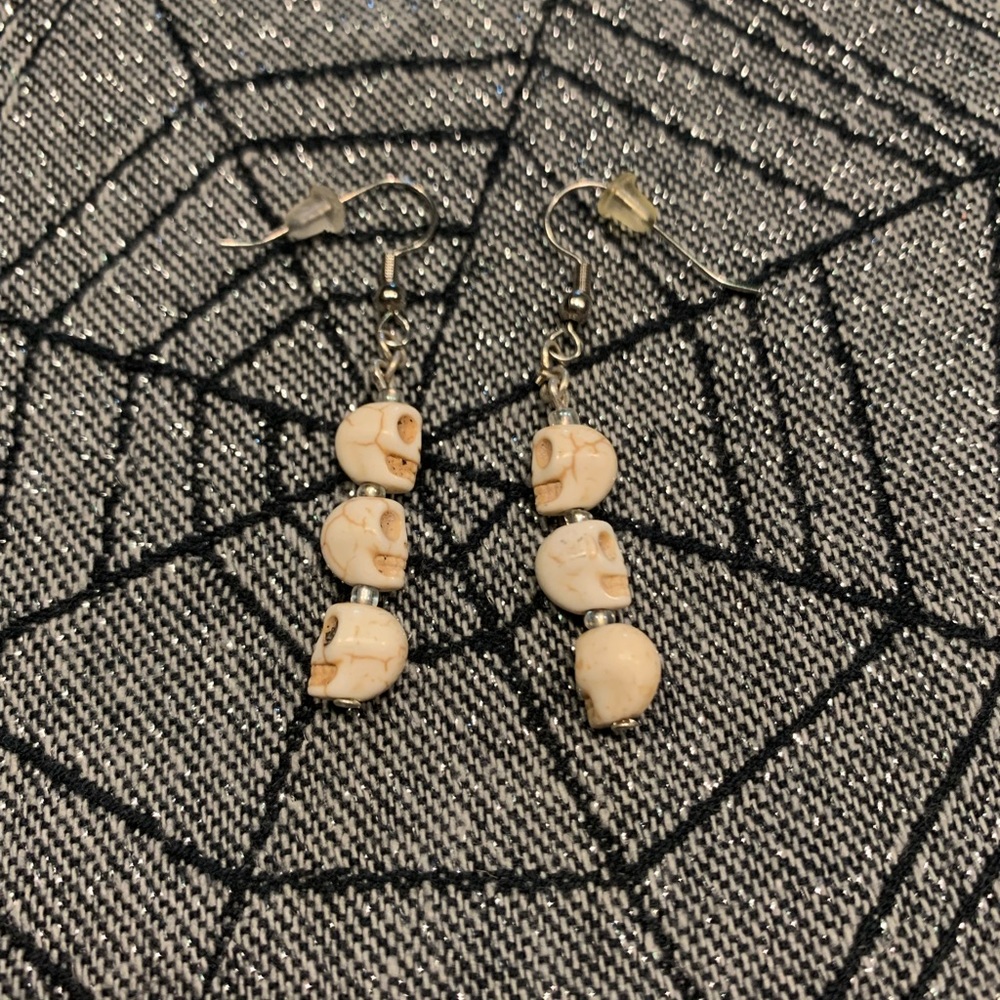 Skull Bead Earrings